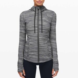 Lululemon Hooded Define Jacket *Nulu
Heathered Black / White / Black size 4